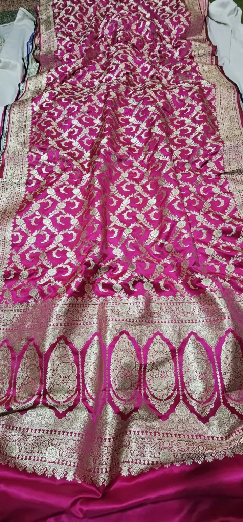 Mashru Saree / Pink